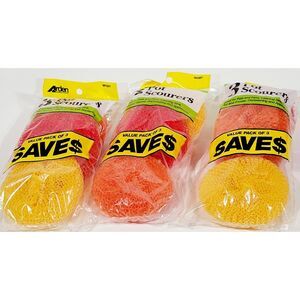 New - Kitchen Dish Pot Pan Plastic Mesh Scouring Washing Cleaning Scrubber